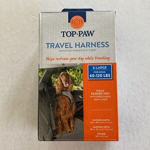 Top Paw Travel Harness for Dogs 60- 120 Lbs. Size XL NWOT